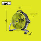 18V ONE+ HYBRID WHISPER SERIES 14" AIR CANNON FAN KIT Image 4