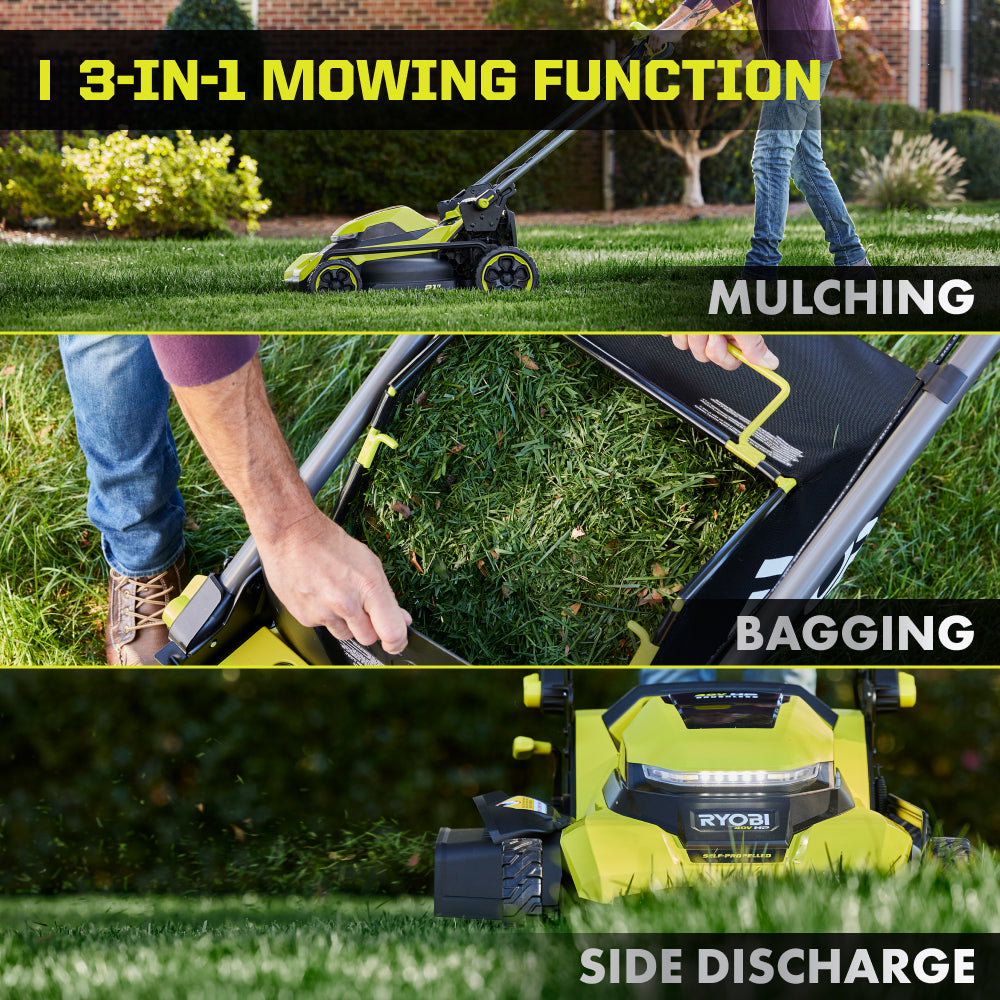 Tondeuse autotractée sans balais 40 V HP 21 pouces