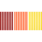 24 PC. MINI WARM COLOR GLUE STICKS image