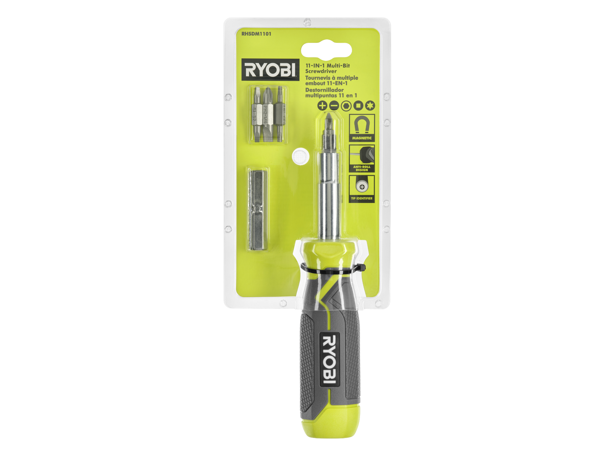 11-in-1 Multi-bit Screwdriver with Cushion Grip Handle Image 9