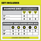 52 PC. IMPACT DRIVING SET WITH DIAMOND GRIT BITS Image 4