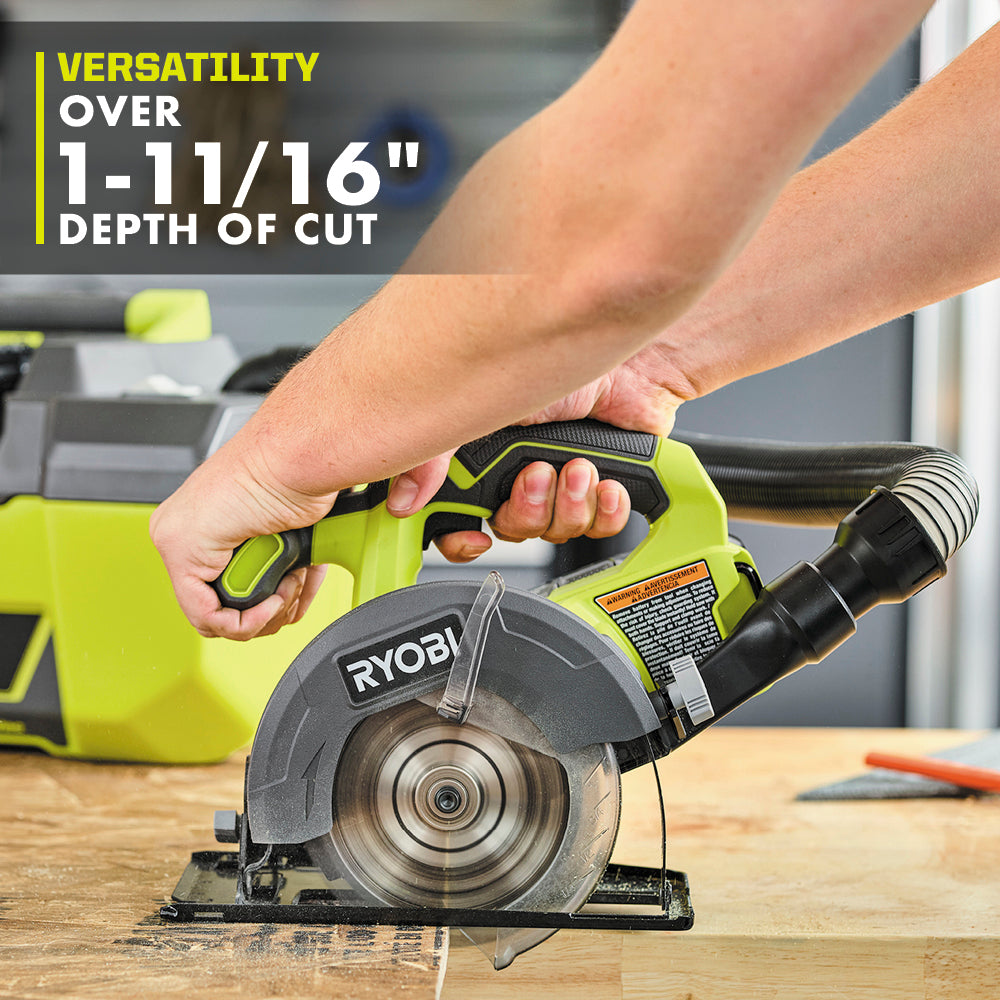 ONE+ 18V Cordless 5-1/2 in. Circular Saw Kit with 4.0 Ah Battery and Charger Image 6