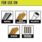 3 PC. Wood/Metal Plunge Blade Set Image 2