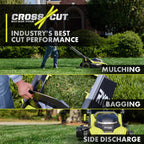 Kit de tondeuse autotractée multilames sans balais 40 V HP de 21 pouces