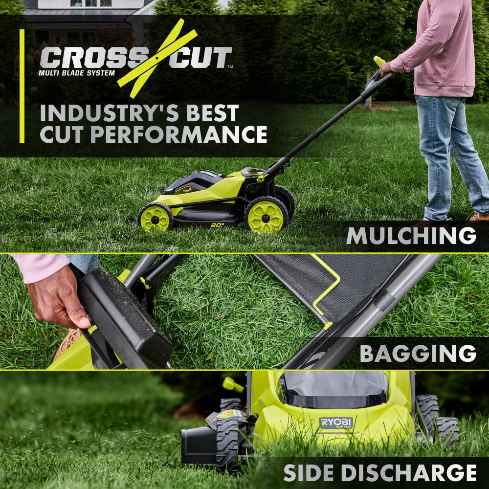 40V HP BRUSHLESS 20" SELF-PROPELLED MULTI-BLADE MOWER KIT
