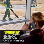 40V HP Brushless 850 CFM WHISPER SERIES Backpack Blower Kit