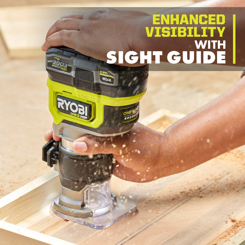 Brushless Router Guide 18V ONE+ HP BRUSHLESS COMPACT ROUTER KIT – RYOBI Tools Canada