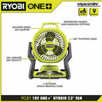 18V ONE+ HYBRID WHISPER SERIES 7.5" FAN KIT Image 3