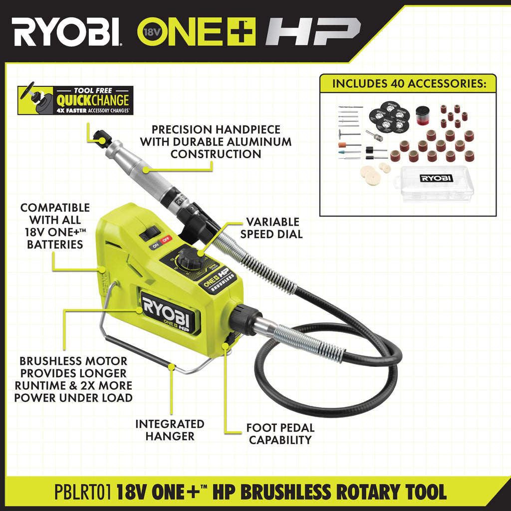 18V ONE+ HP Brushless Cordless Rotary Tool Image 2