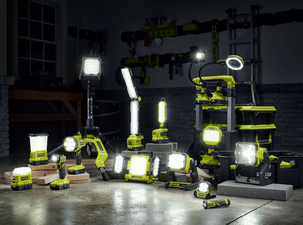 Led Tech Tools 18V ONE+ HYBRID LED WORK LIGHT – RYOBI Tools Canada