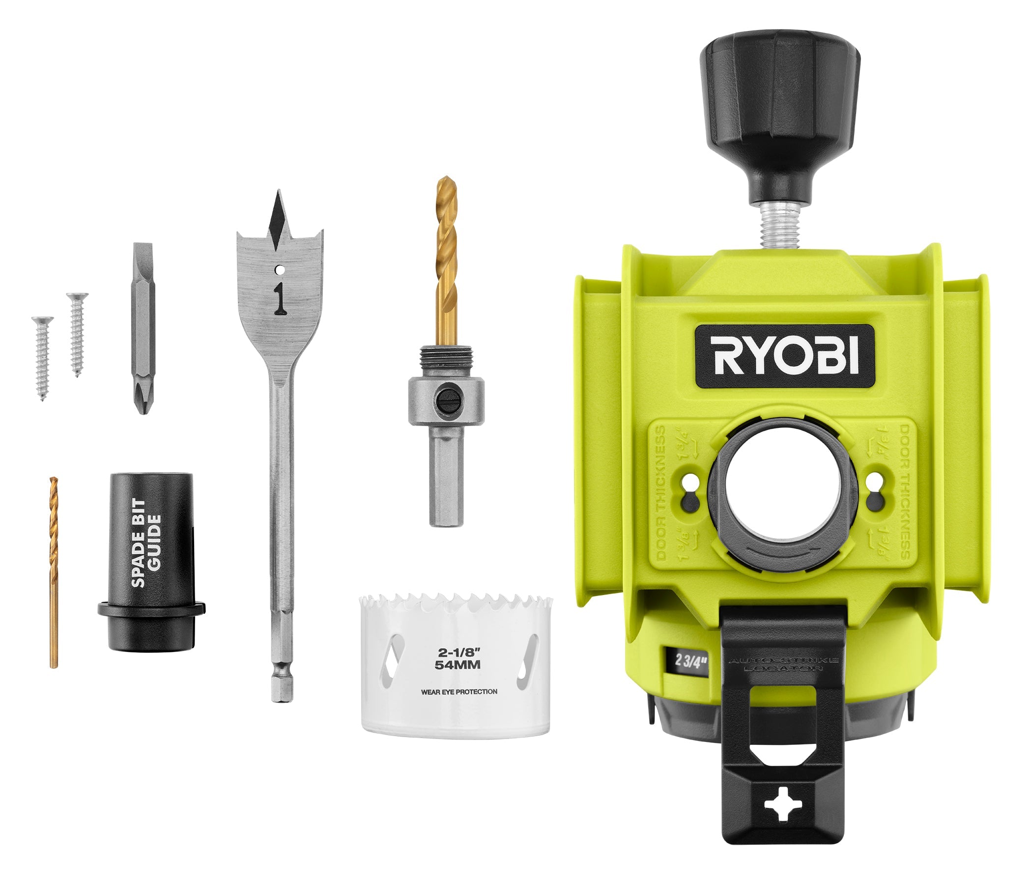 Wood/Metal Door Lock Installation Set – RYOBI Tools Canada