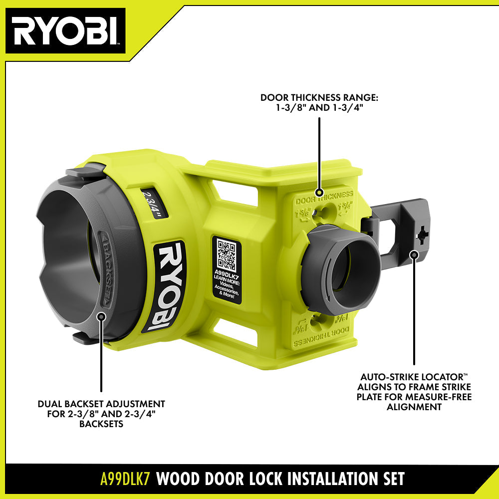 Kit d'installation de serrure pour porte en bois