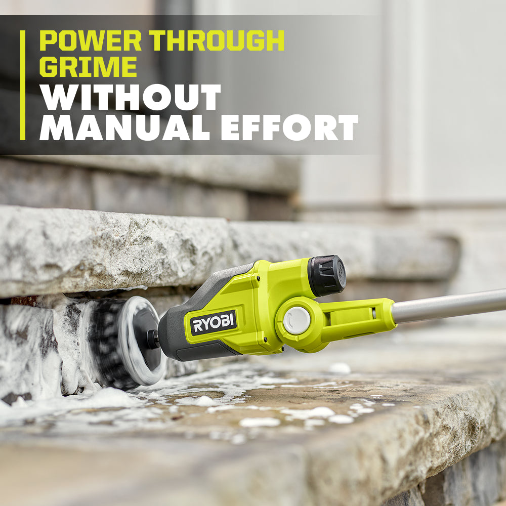 RYOBIビッグブロアー USB Lithium Telescoping Power Scrubber Kit – RYOBI Tools Canada