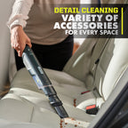 USB Lithium HP Compact Hand Vacuum Cleaner Kit with (2) USB Lithium 2.0 Ah Batteries and Charger