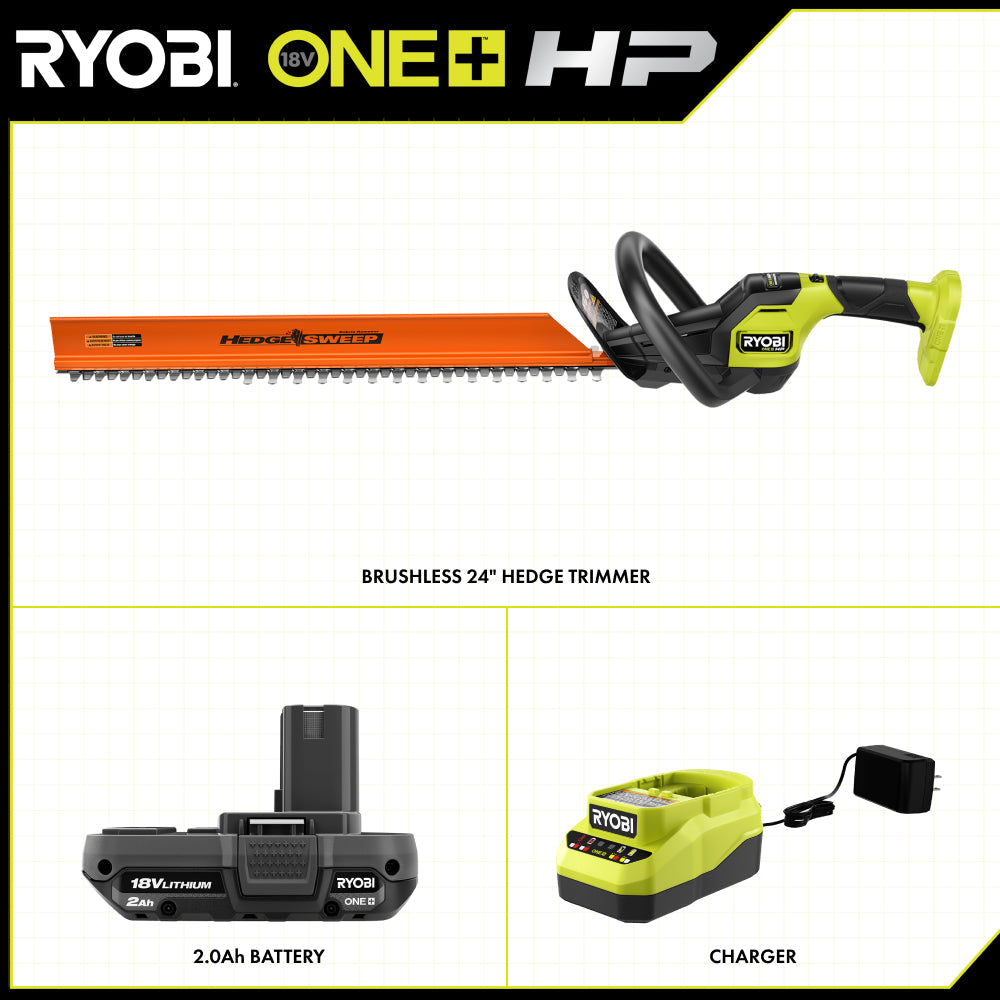18V ONE+ HP BRUSHLESS 24" HEDGE TRIMMER KIT