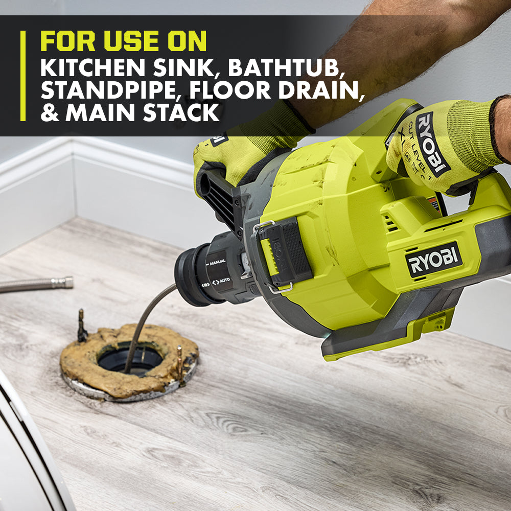 18V ONE+ 35' Drain Auger – RYOBI Tools Canada