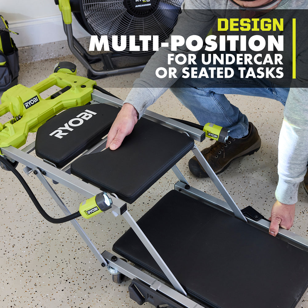 18V ONE+ Dual Function Lighted Creeper/Seat