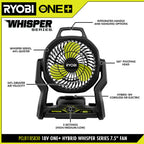 LIMITED EDITION 18V ONE+ Hybrid WHISPER SERIES 7-1/2 in. Fan Kit