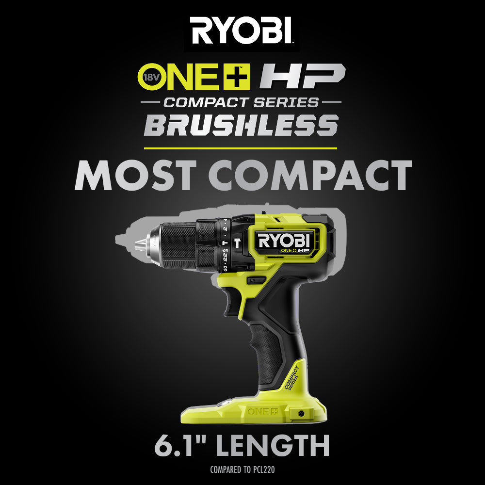 Perceuse à percussion compacte sans balais 1/2" 18 V ONE+ HP