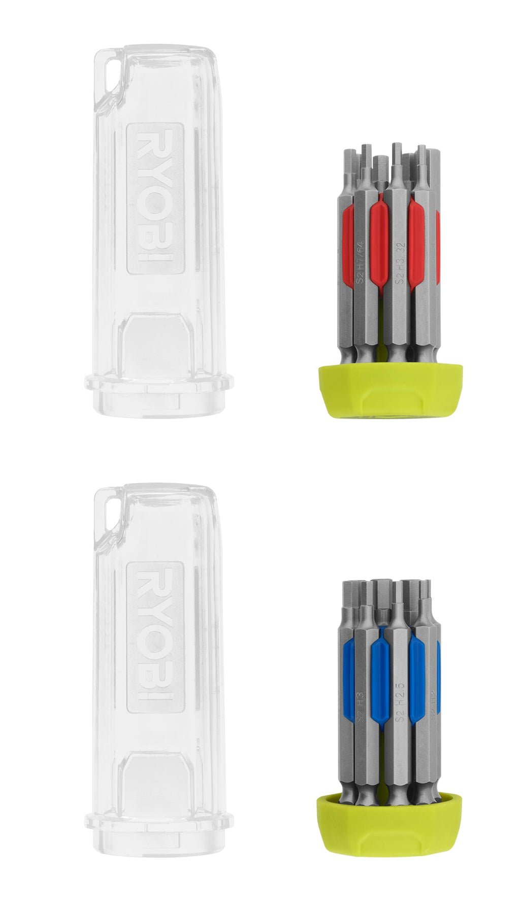 16 PC. 2-1/2" EXTENDED HEX BITS