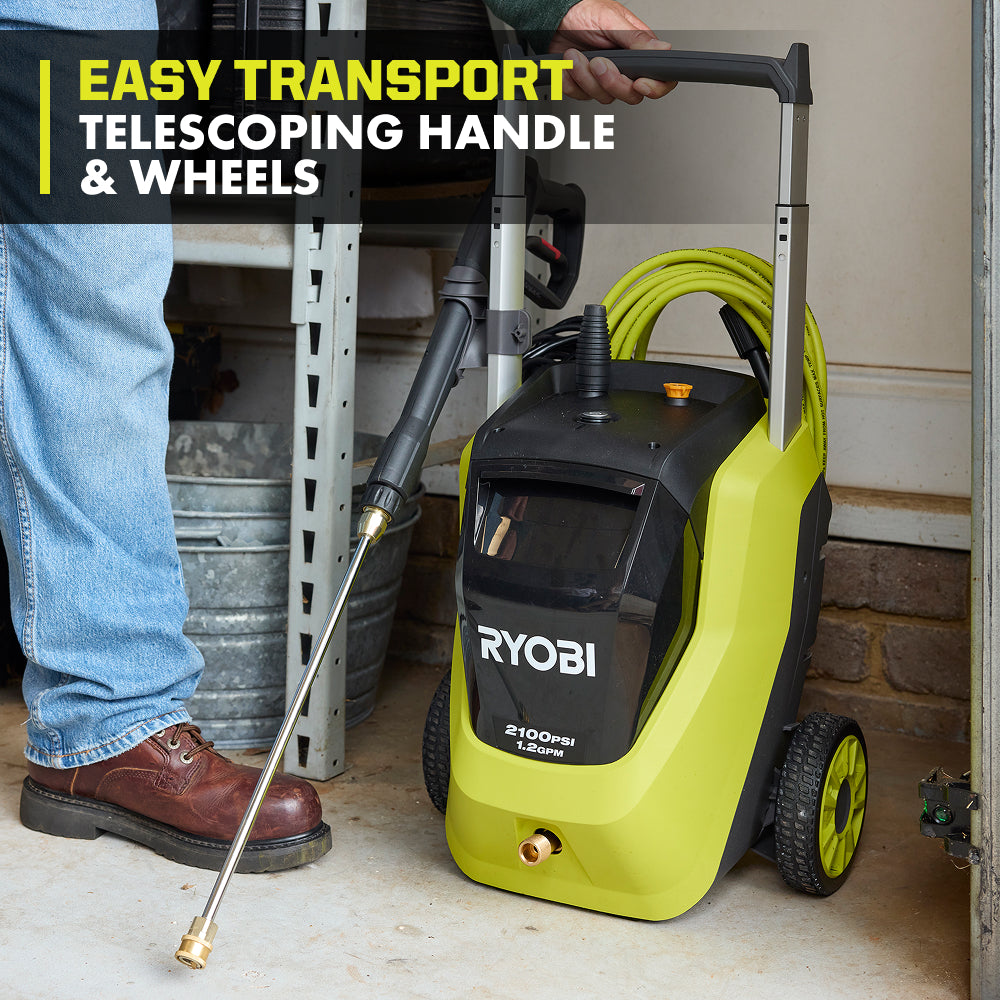 2100 PSI 1.2 GPM Electric Pressure Washer – RYOBI Tools Canada