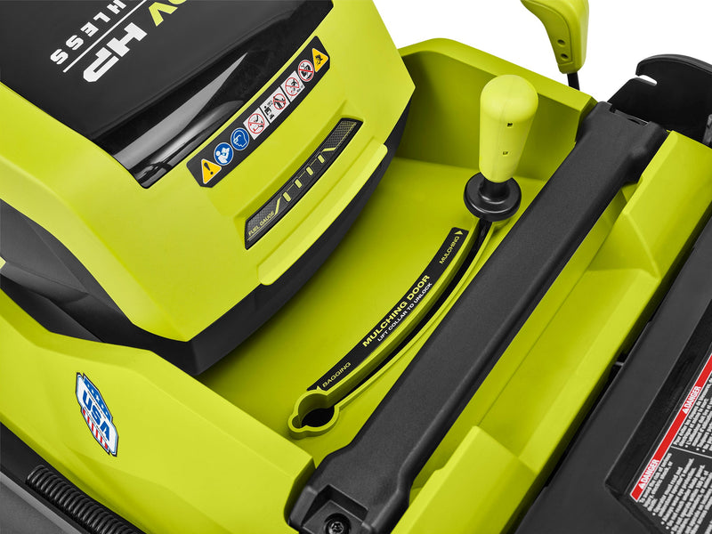 On-Board Fuel Gauge & Integrated Mulch Plug