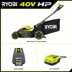 40V HP BRUSHLESS 21" PUSH MOWER KIT