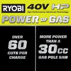 40V HP Brushless 10" Pole Saw Kit