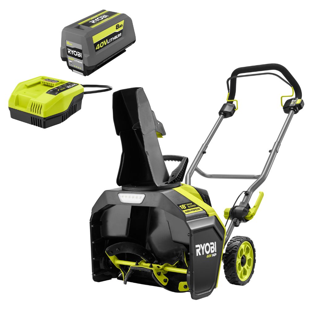 40V HP Brushless 18” Single-Stage Auger-Propelled Snow Blower Kit