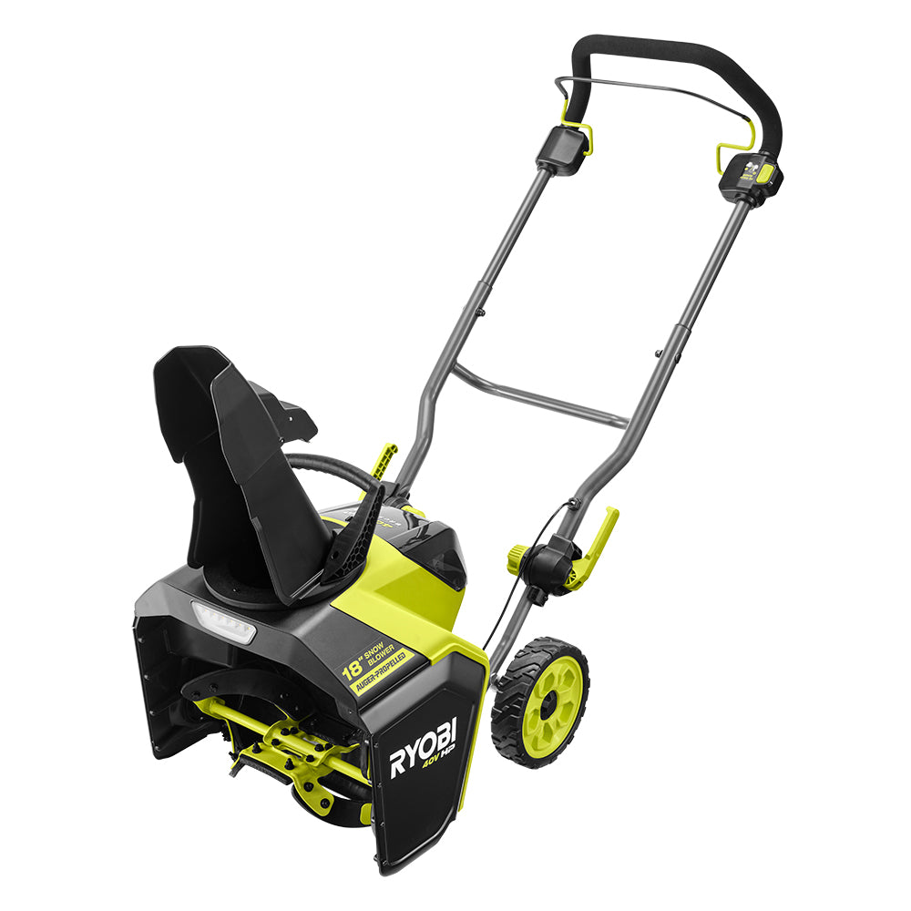40V HP Brushless 18” Single-Stage Auger-Propelled Snow Blower