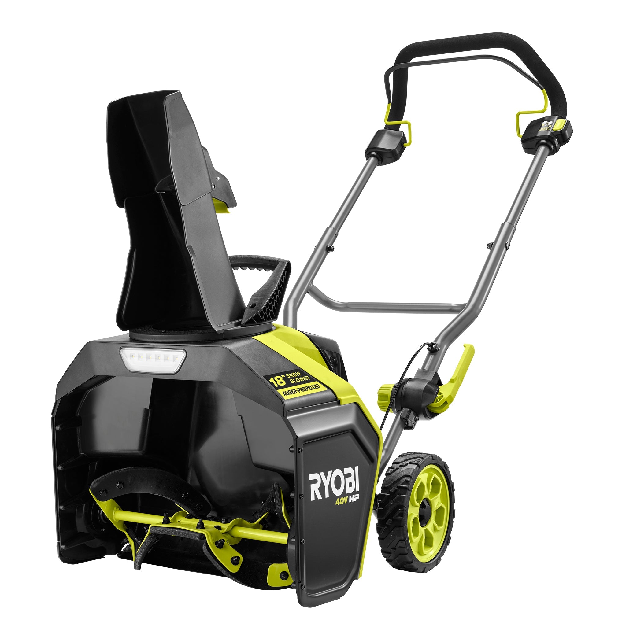 40V HP Brushless 18” Single-Stage Auger-Propelled Snow Blower