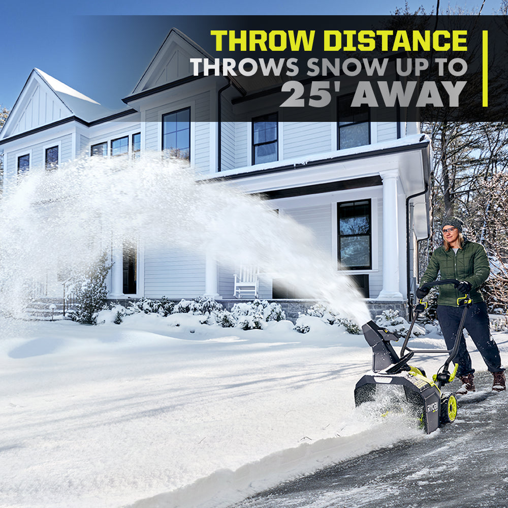 40V HP Brushless 18” Single-Stage Auger-Propelled Snow Blower Kit