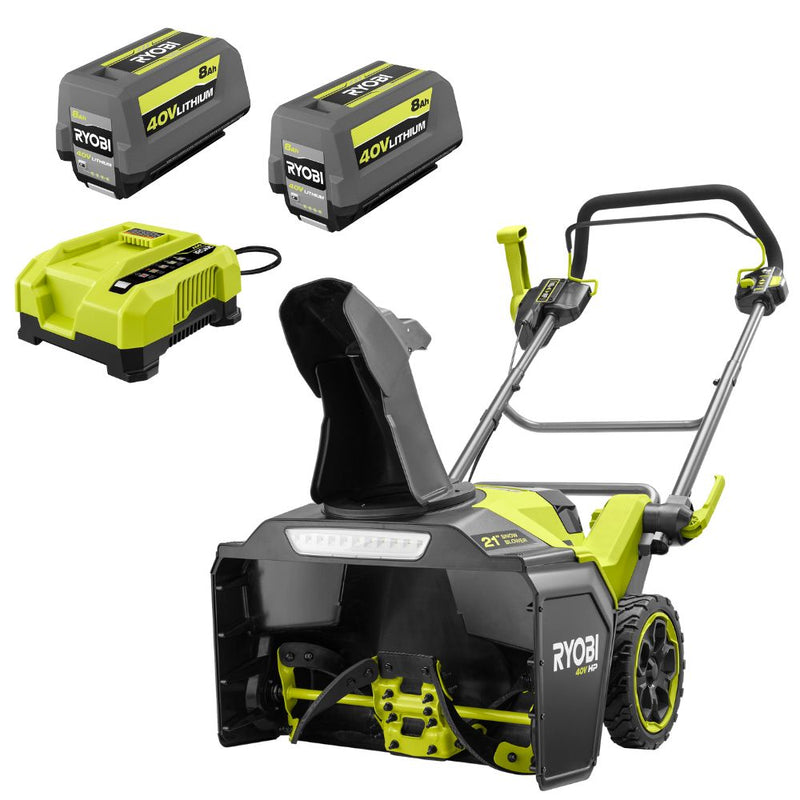 Kit de souffleuse à neige monobloc sans balais 40 V HP 21 po à tarière propulsée
