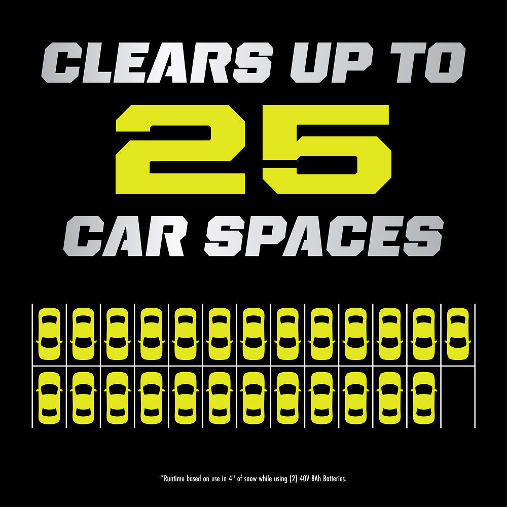 40V HP Brushless 21” Single-Stage Auger-Propelled Snow Blower