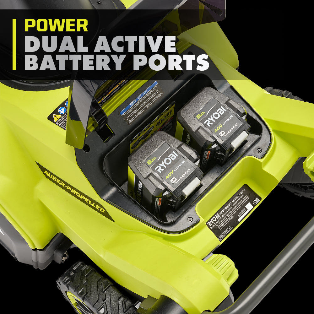 40V HP Brushless 21” Single-Stage Auger-Propelled Snow Blower Kit