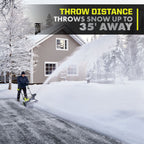 40V HP Brushless 21” Single-Stage Auger-Propelled Snow Blower Kit