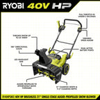 40V HP Brushless 21” Single-Stage Auger-Propelled Snow Blower Kit