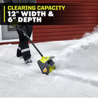 40V 12" Snow Shovel Kit