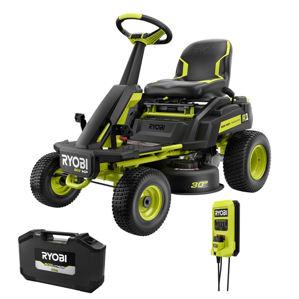R1 80V HP Brushless 30” Riding Lawn Mower Kit