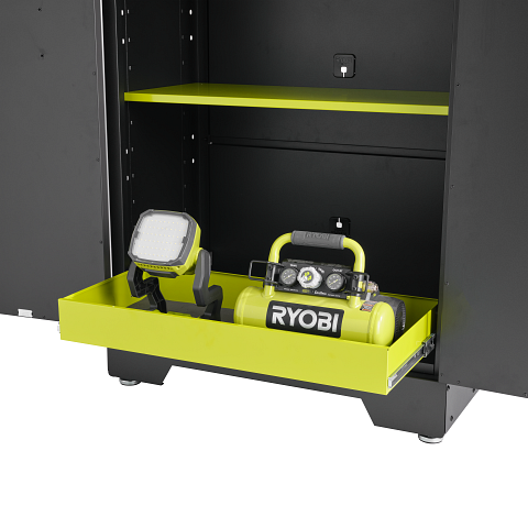 Adjustable height pull-out drawer