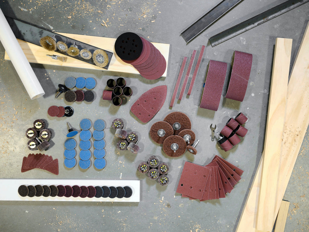8 PC. 1-1/2" Drum Sander Drill Attachment Set Image 7