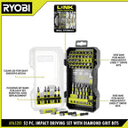 52 PC. IMPACT DRIVING SET WITH DIAMOND GRIT BITS Image 3