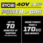 40V HP BRUSHLESS 21" MULTI-BLADE PUSH MOWER KIT Image 2