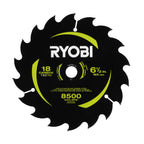 6-1/2" 18 CARBIDE TEETH THIN KERF CIRCULAR SAW BLADE image