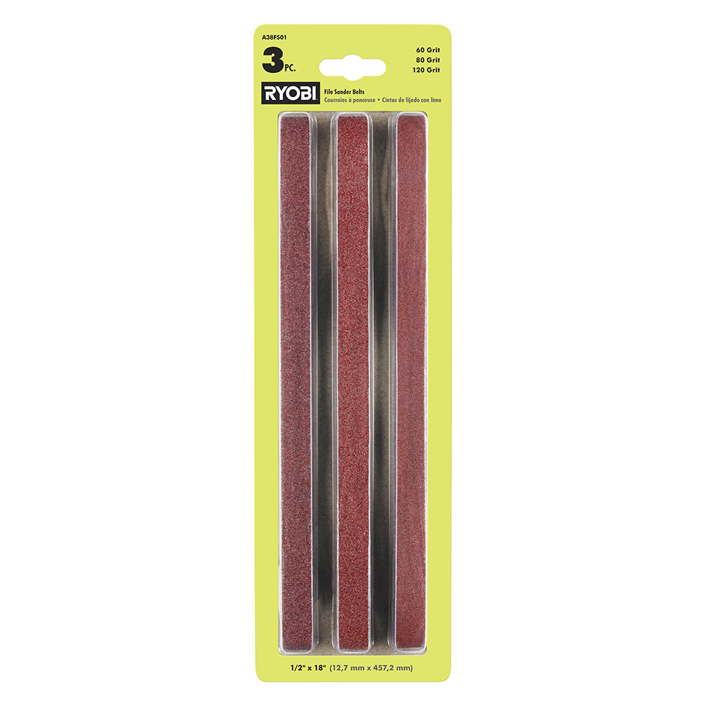 3 PC. FILE SANDER BELTS