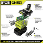 18V ONE+ 4Ah LITHIUM-ION HIGH PERFORMANCE BATTERY Image 2