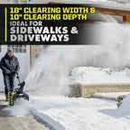 40V HP BRUSHLESS 18" SNOW BLOWER KIT Image 4