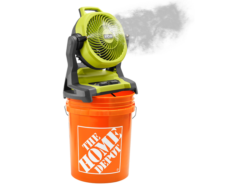 Up to 14' of misting coverage