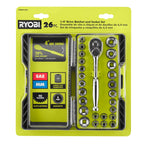 26 PC. 1/4" Drive Ratchet and Socket Set Image 2