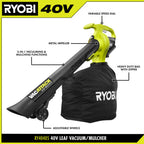 40V LEAF VACUUM/MULCHER KIT Image 3
